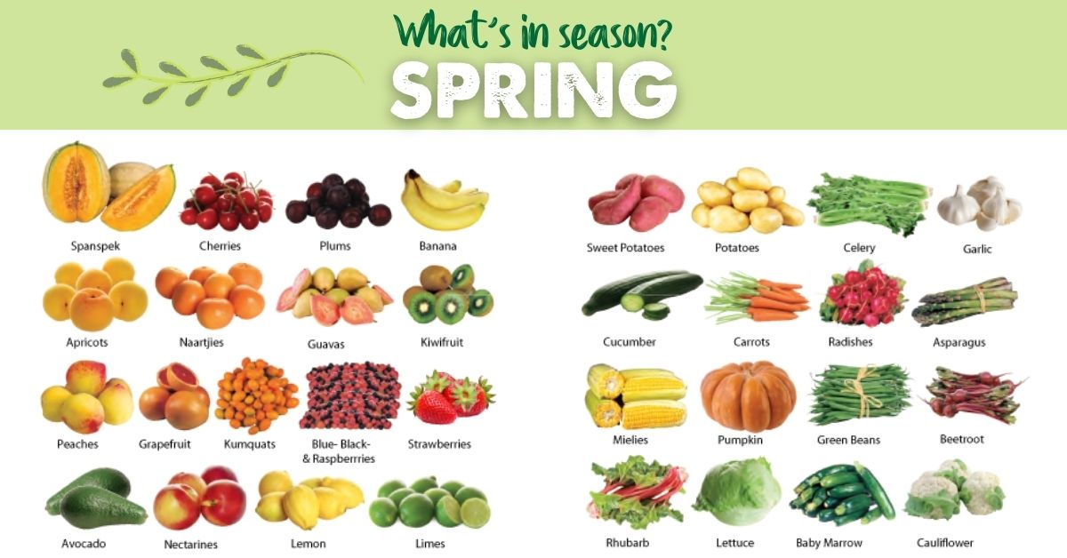 spring seasonal chart