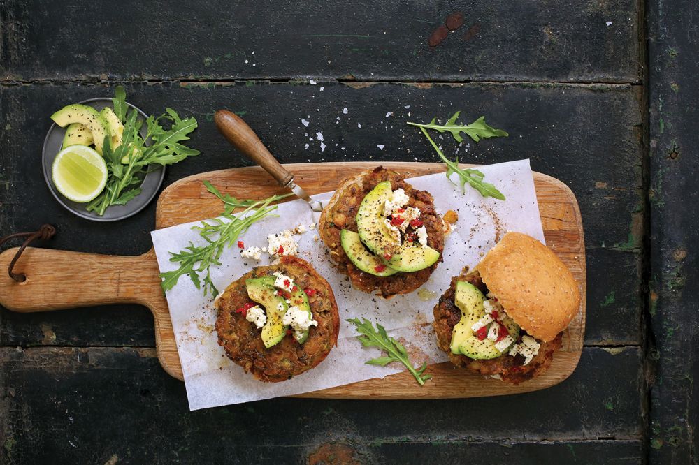 Chickpea Mushroom Burger Patties