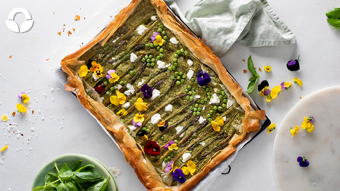 Goat’s Cheese and Asparagus Tart