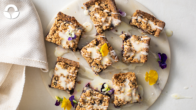 Chia Blueberry Bars