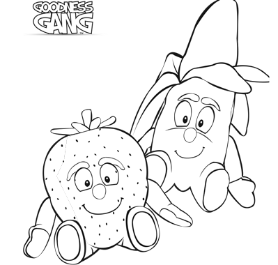 FREE Downloadable Goodness Gang Colouring In Sheets